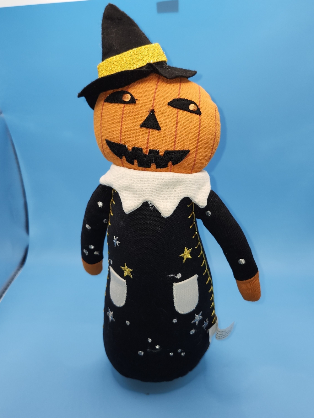 2018 Target Hyde & Eek Fabric Pumpkin Man Shelf Sitter Doll Halloween 240434111